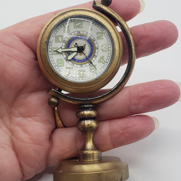 Brass Nautical Clock Untested - Picture 3 of 4